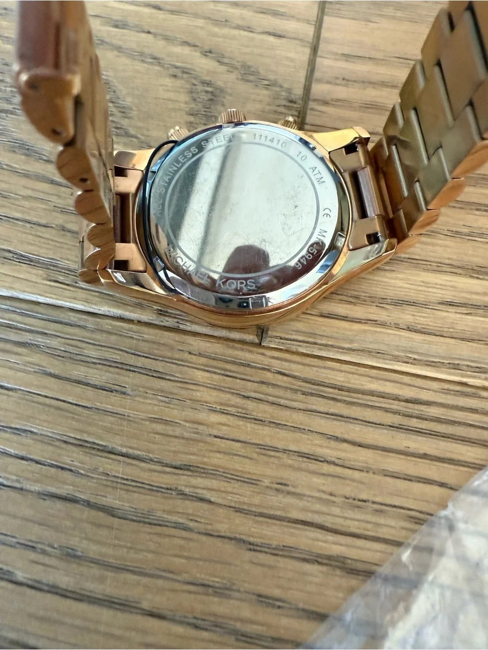 Michael Kors Rose Gold Crystal Dial Women's Chronograph Watch